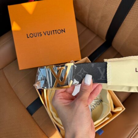 Ремінь LV золотий шкіра